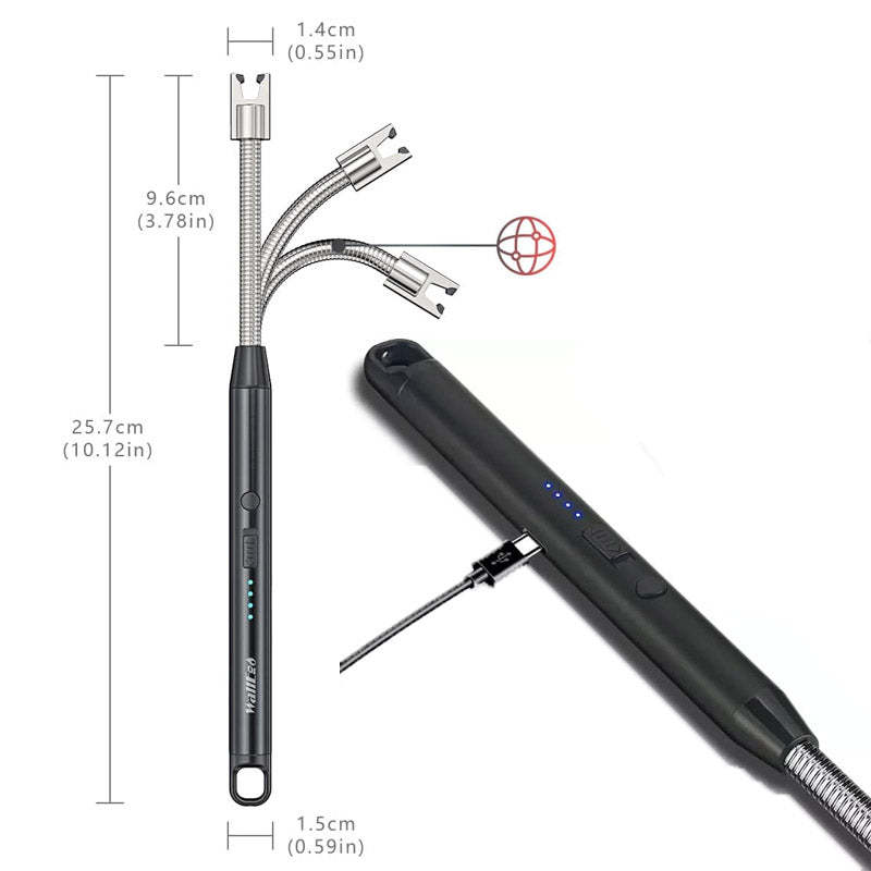 Kitchen Lighter USB Rechargeable Lighter - Safety with no flame Windproof