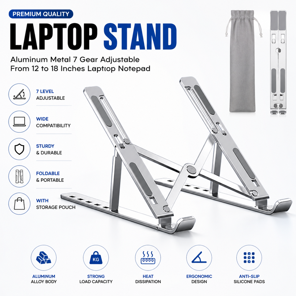 Adjustable Metal Laptop Stand