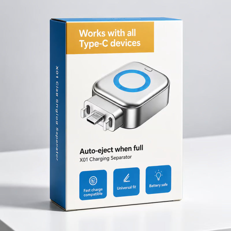 Type-C Auto Power Cutoff Charge Separator Protector Supports Up to 140W Charging