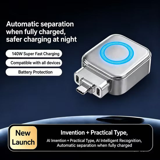 Type-C Auto Power Cutoff Charge Separator Protector Supports Up to 140W Charging