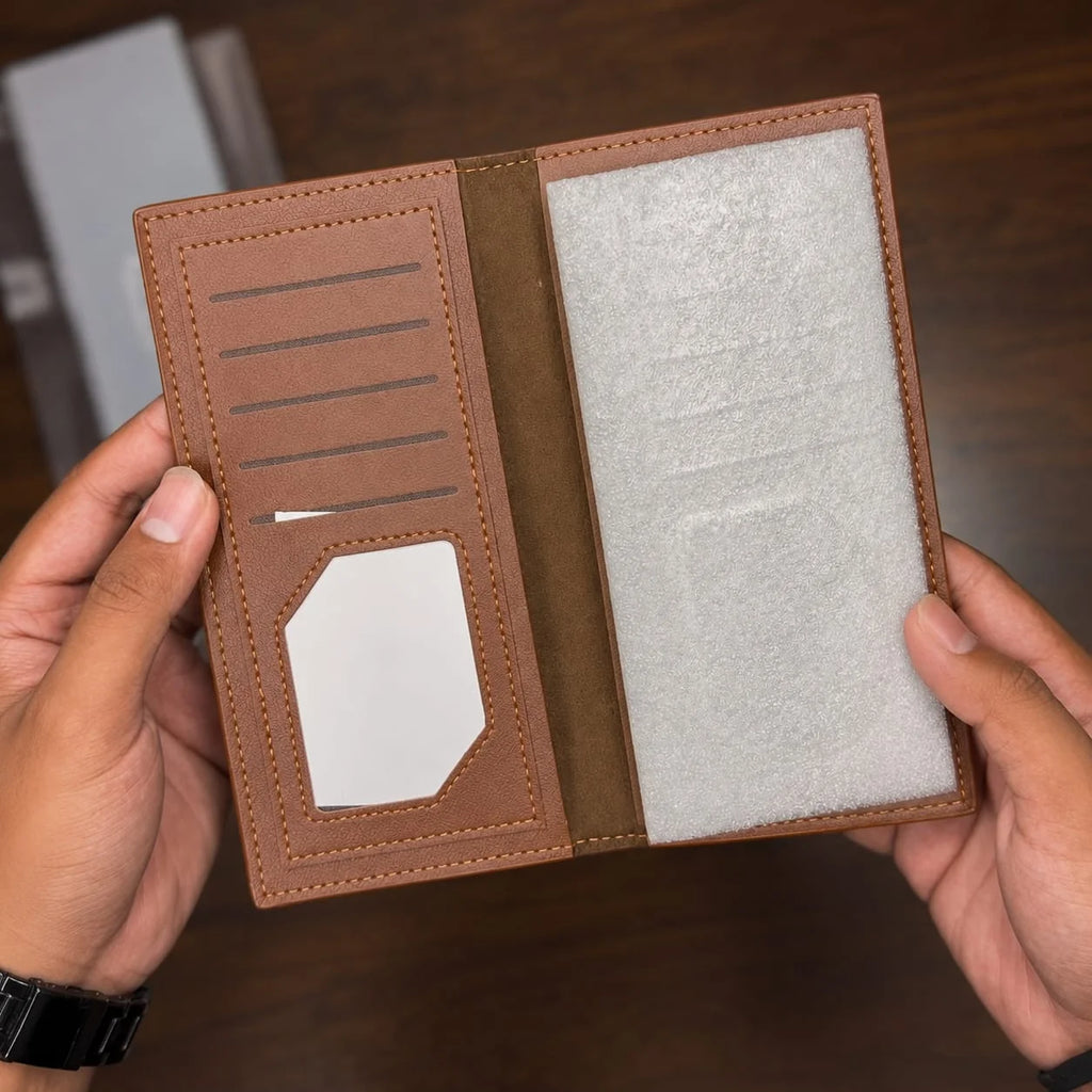 Men’s Long Wallet – Multi Card & Cash Organizer