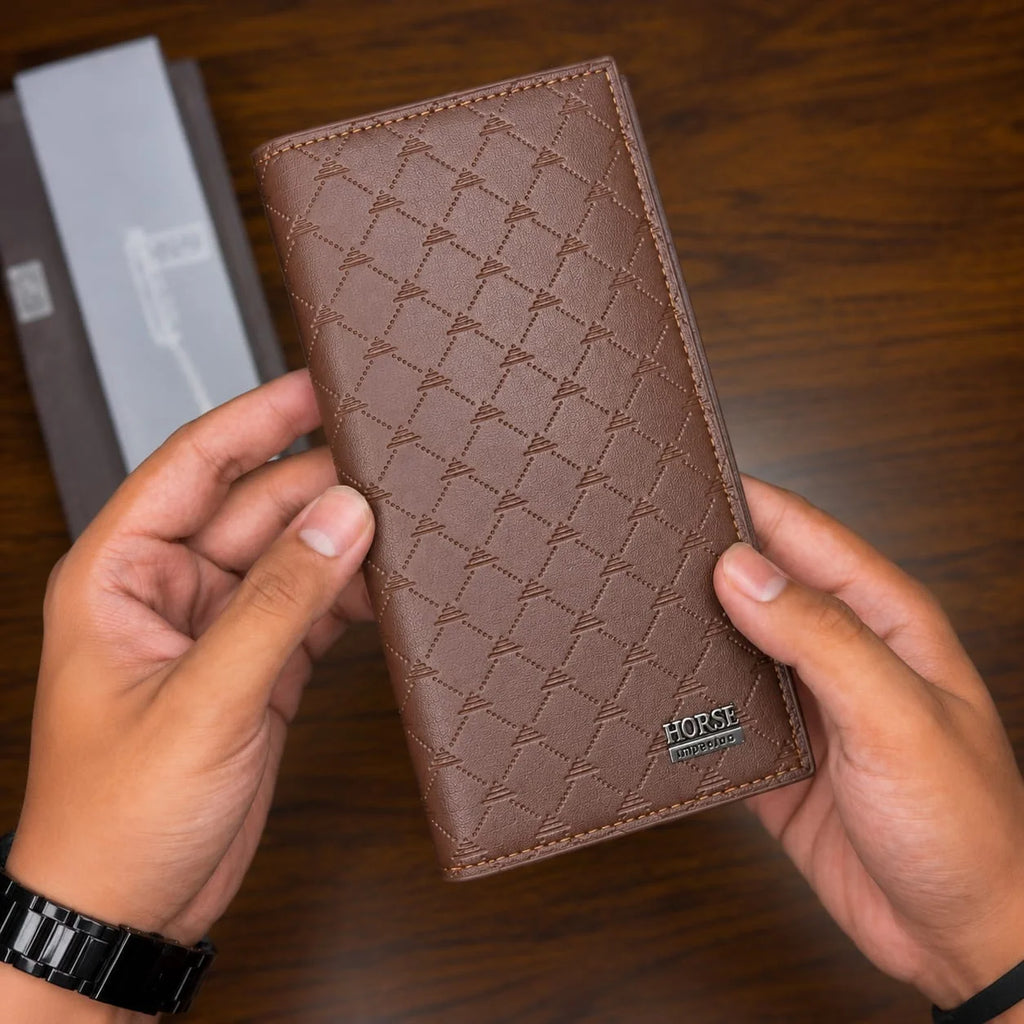 Men’s Long Wallet – Multi Card & Cash Organizer